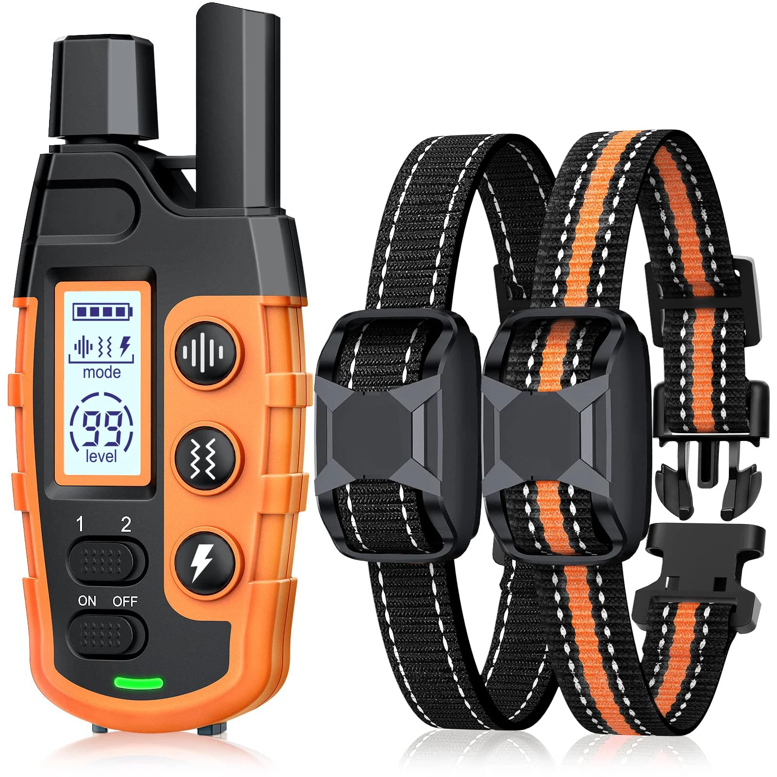 Electric Dog Training Collar With Remote Control, Waterproof & 3 Training Modes - Vertex Select