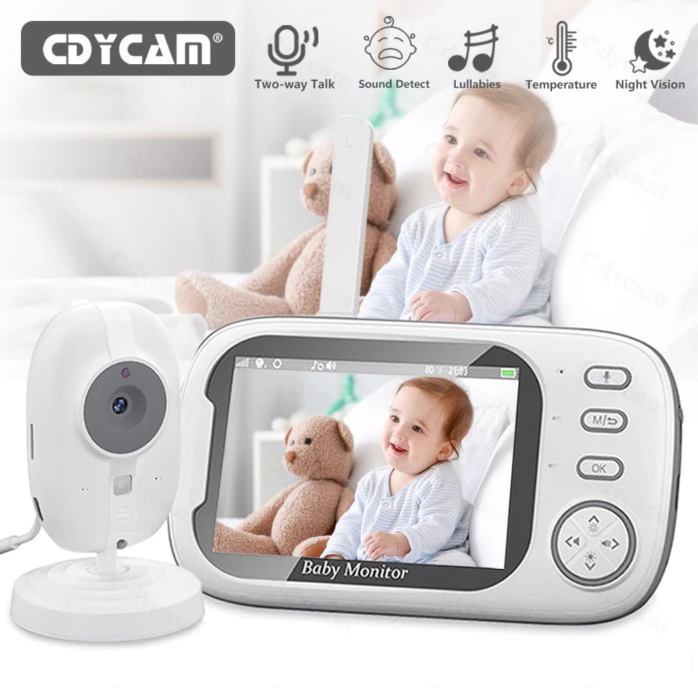 Cdycam ABM600 Video Baby Monitor, Temperature, Night Vision & Two-Way Audio Talk