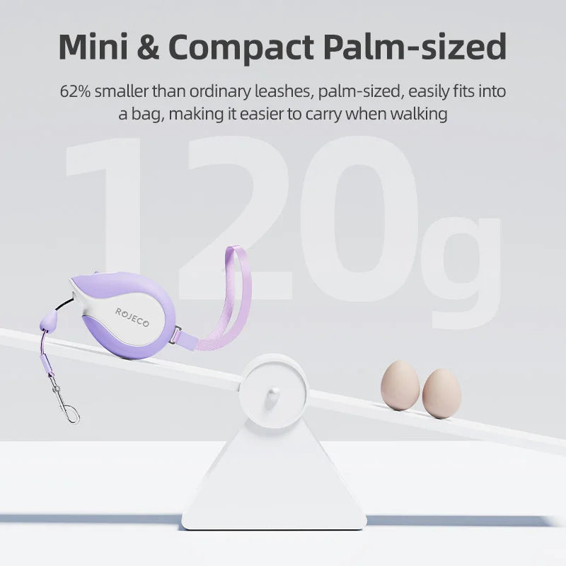 ROJECO Automatic Retractable Dog Leash, Expandable Rope & For Outdoor Travel