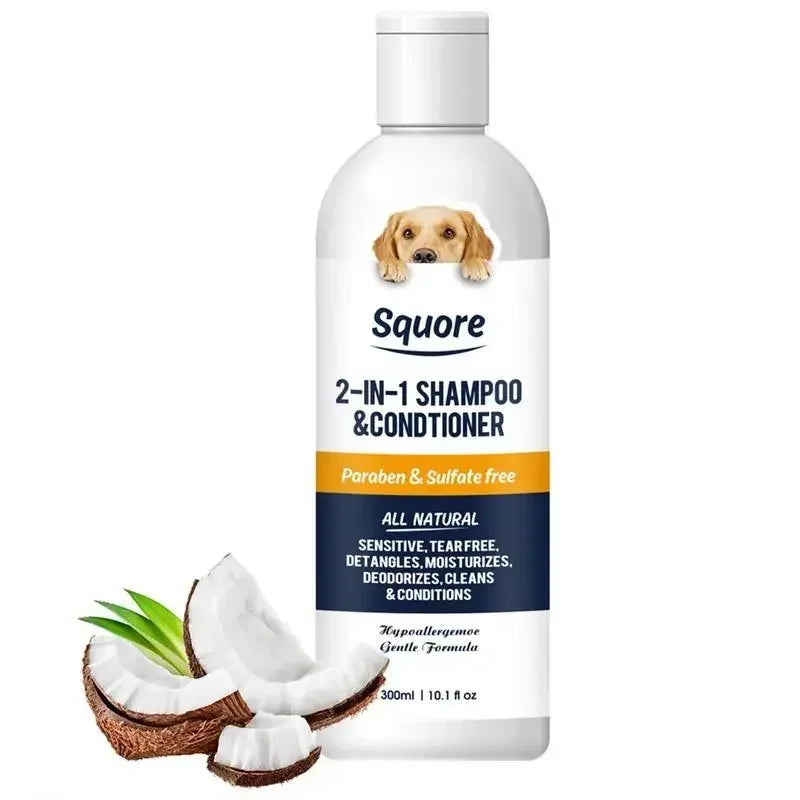 Squore 2 in 1 Natural Moisturising Dog Shampoo & Conditioner For Sensitive Skin - Vertex Select