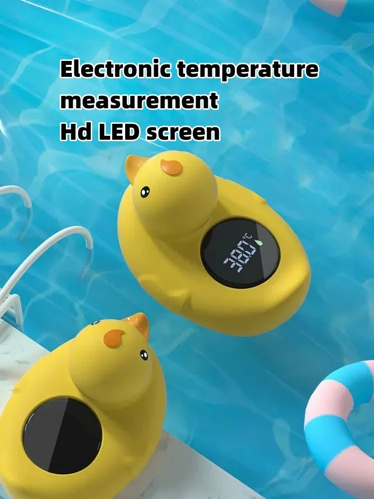 Little Yellow Duck Baby Bath Thermometer Safe For Baby Bathtub Waterproof Toy - Vertex Select