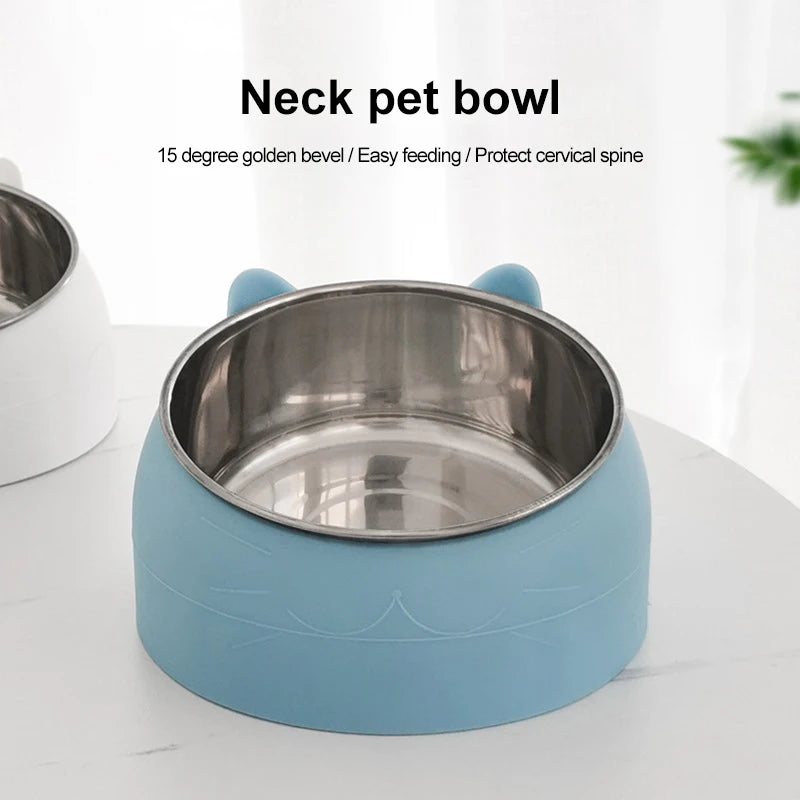 Stainless Steel Pet Feeding Bowl for Cats & Dogs Eating & Drinking Pet Bowl - Vertex Select