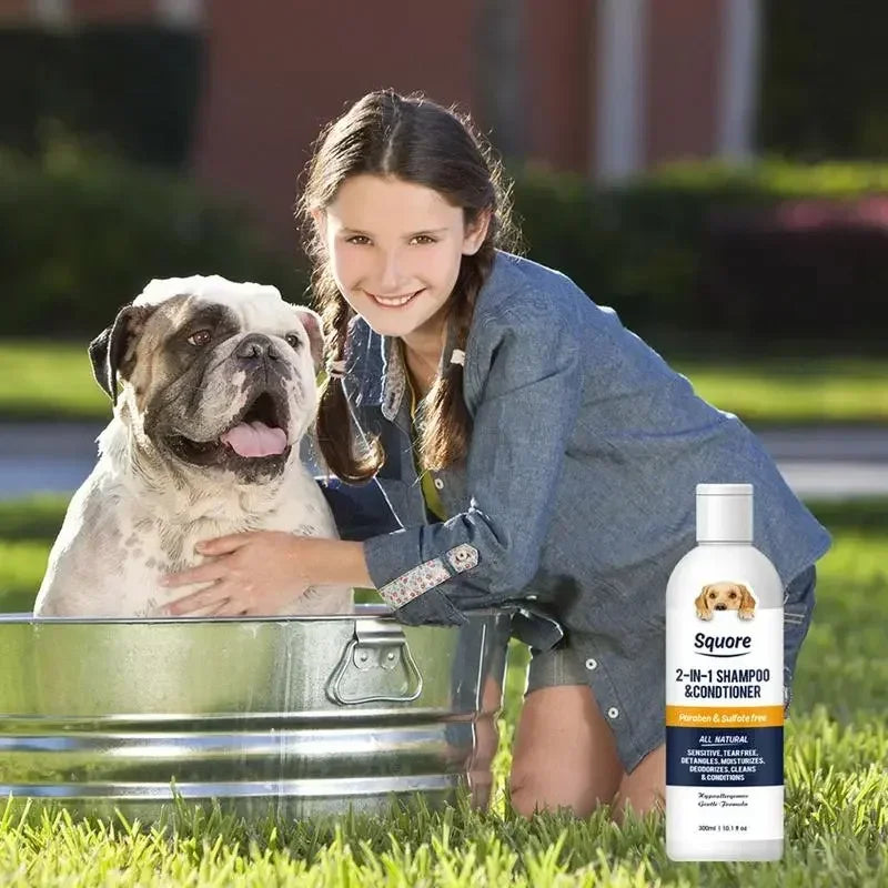 Squore 2 in 1 Natural Moisturising Dog Shampoo & Conditioner For Sensitive Skin - Vertex Select
