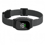 Vertex Select waterproof anti-barking collar for dogs with vibration and sound detection, designed for pet training.