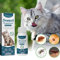Insect Repellent For Cats, Anti Flea & Tick Agent, Deworming, Skin Cleaning 50ml - Vertex Select