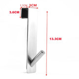 Stainless Steel Over-Glass Door Shower Rack, S-Shaped & Hanger Holder Hooks - Vertex Select