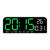 Large LED Digital Wall Alarm Clock, Dual Alarm, Adjustable Design & Easy To Use - Vertex Select