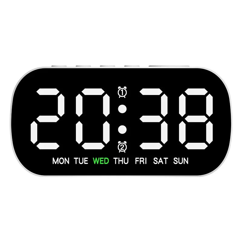 USB Powered Multifunctional Digital Alarm Clock, Night Mode & Snooze Function - Vertex Select