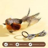 Indoor Interactive Bird Toy for Cats, Realistic Bird Sounds, Cats Teaser Toy - Vertex Select