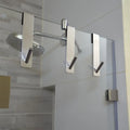 Stainless Steel Over-Glass Door Shower Rack, S-Shaped & Hanger Holder Hooks - Vertex Select