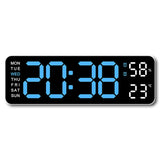Large Digital Display Wall Alarm Clock, Week Display, Snooze & Memory Function - Vertex Select