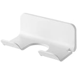 Vertex Select wall-mounted hair dryer stand holder, bathroom accessory with no-drill installation, designed for multifunctional bathroom organization.