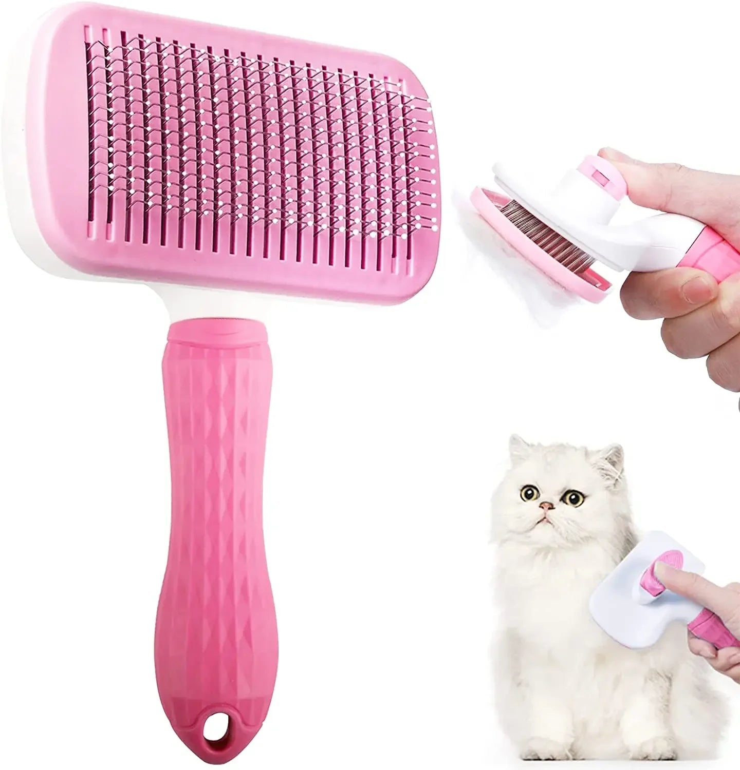 Hair Remover Brush For Cats & Dogs, Pet Hair Grooming Comb, Premium Quality - Vertex Select