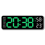 Large Digital Display Wall Alarm Clock, Week Display, Snooze & Memory Function - Vertex Select