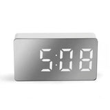 White LED Digital Display HD Alarm Clock, Compact, Portable & Ready To Use - Vertex Select