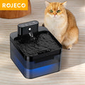 ROJECO Wireless Automatic Cat Water Fountain, 30 Days Battery Life & 3 Modes