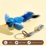 Indoor Interactive Bird Toy for Cats, Realistic Bird Sounds, Cats Teaser Toy - Vertex Select