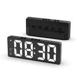 WOKLOK LED Electronic Mirror Digital Alarm Clock, Voice Control & Dual Alarm