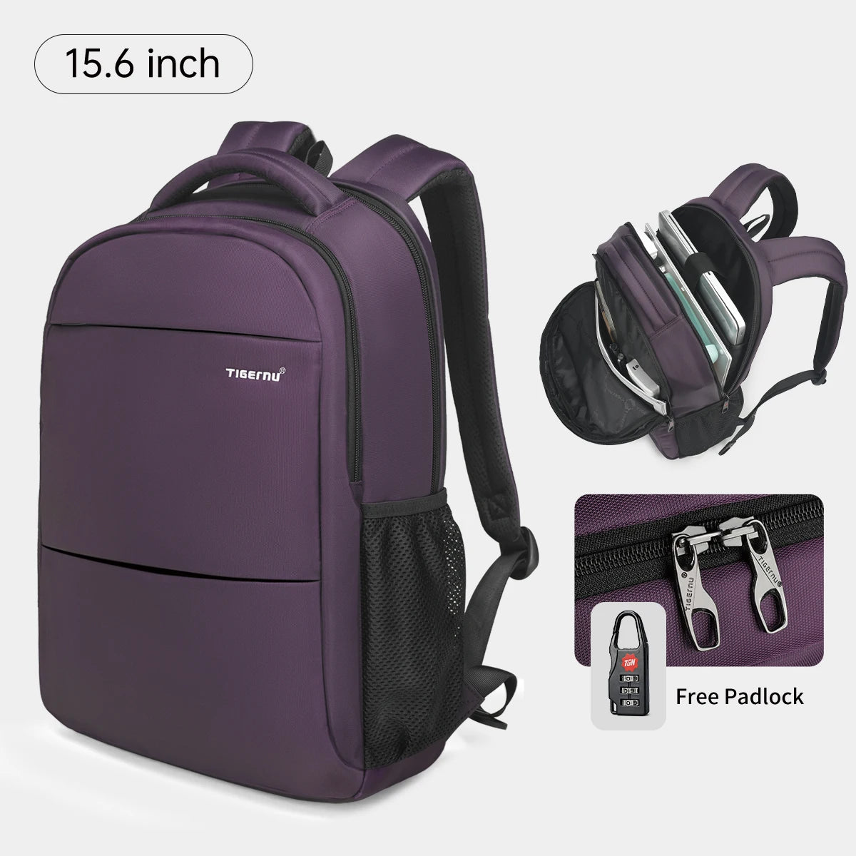 Tigernu T-B3032C Backpack, Anti-Theft Features And Suitable For 15.6 Inch Laptop - Vertex Select