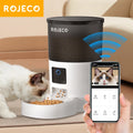 ROJECO Automatic Cat Feeder With Camera, Video Monitoring & Smart APP Control