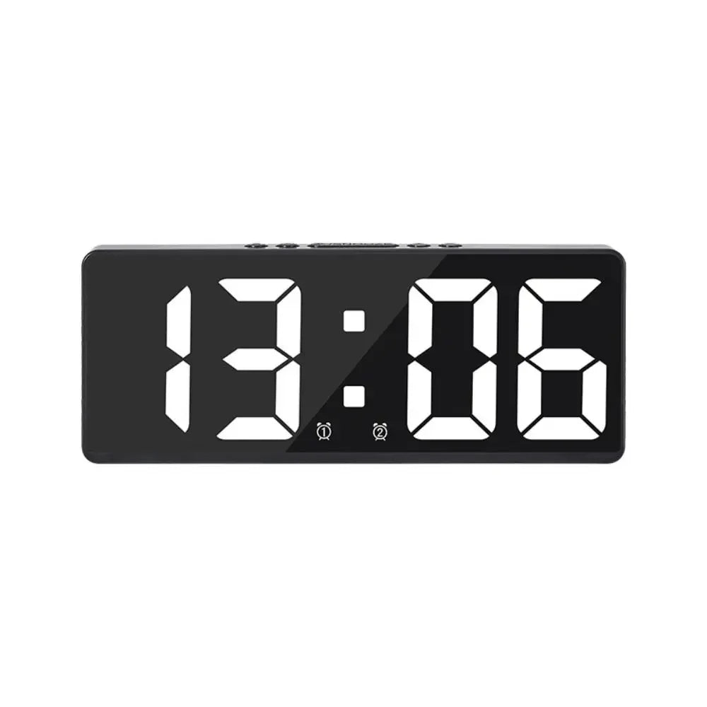 LED Digital Alarm Clock, Voice-Activated Wake Up, Snooze Button & Night Mode - Vertex Select