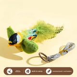 Indoor Interactive Bird Toy for Cats, Realistic Bird Sounds, Cats Teaser Toy - Vertex Select
