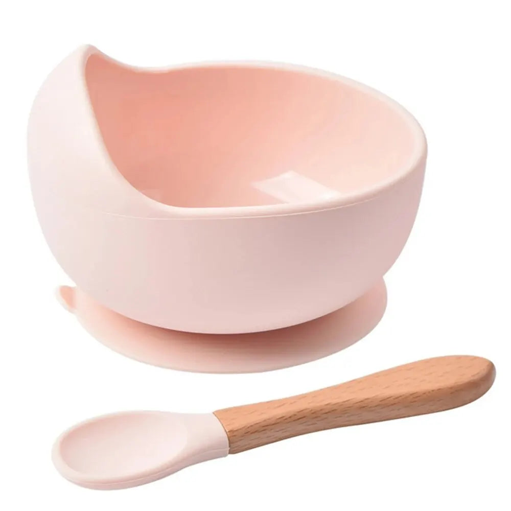 High-Quality Spill-Proof Silicone Baby Feeding Bowl, Durable & Easy To Clean