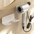 Vertex Select wall-mounted hair dryer stand holder for bathroom, no-drill installation, multifunctional bathroom accessory.