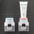 Wall Mounted Toothpaste Squeezer & Toothbrush Holder, Non-Toxic, Safe & Healthy