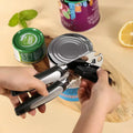 Premium Stainless Steel Tin & Can Opener With Ergonomic Grip Anti-Slip Handle - Vertex Select