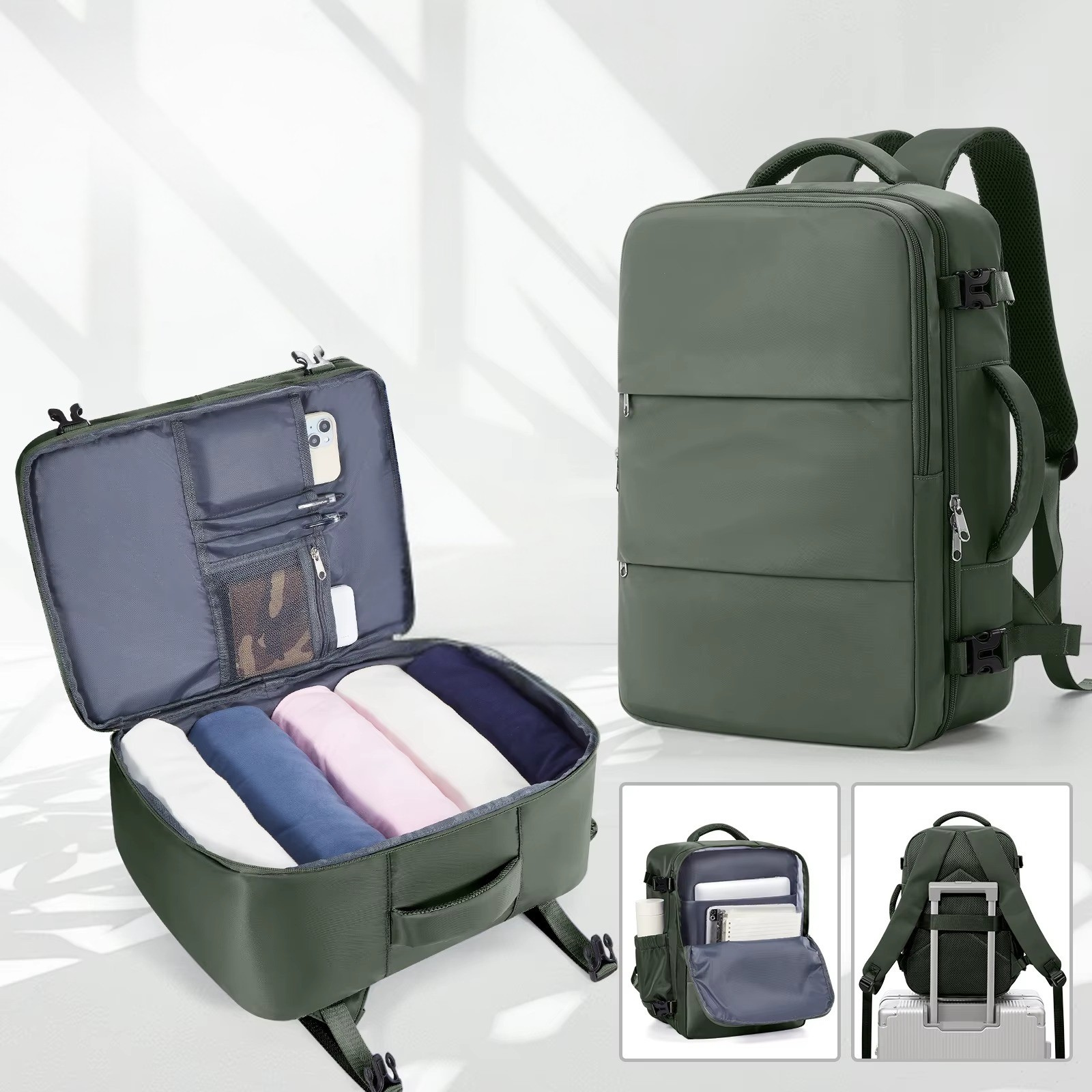 Vertex Select Ryanair luggage backpack, 40x30x20cm, lightweight, large capacity, convenient travel rucksack with multiple compartments.